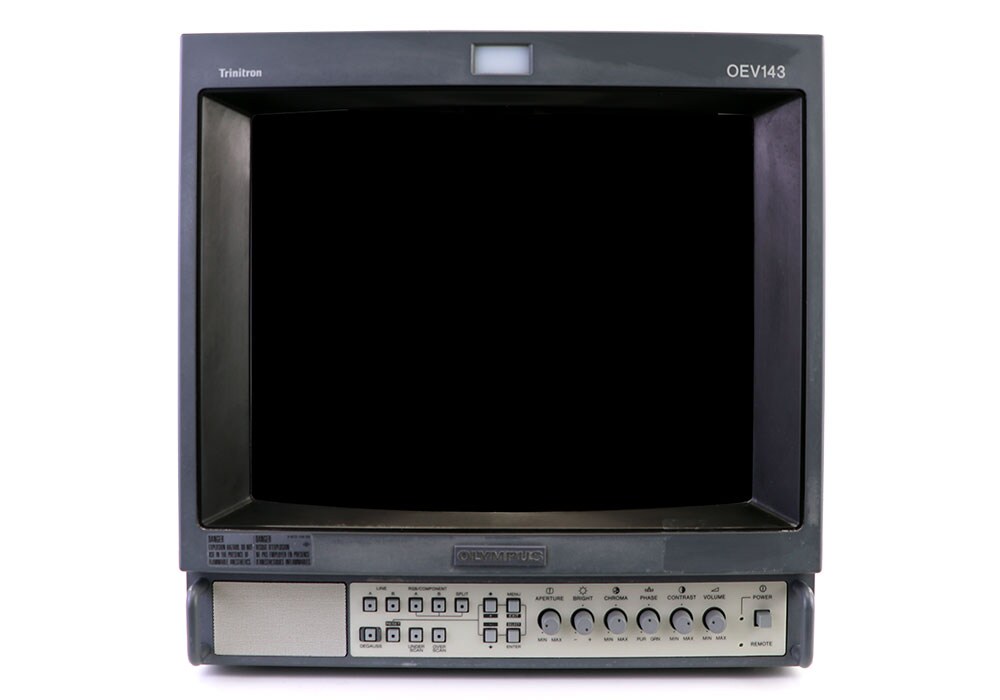OLYMPUS OEV143 PVM ブラウン管テレビ レトロゲーム高画質□ OLYMPUS OEV143 14インチ トリニトロン